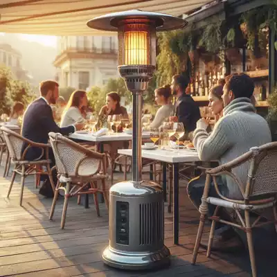 Estufa para terraza de restaurante