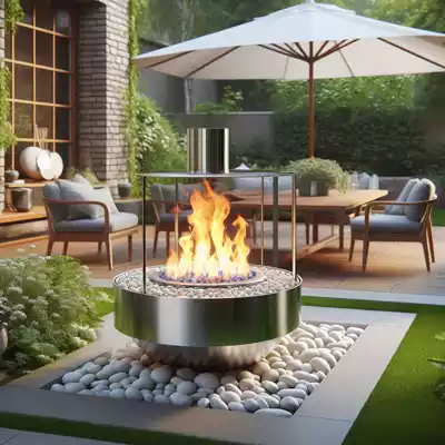 chimeneas gas exterior