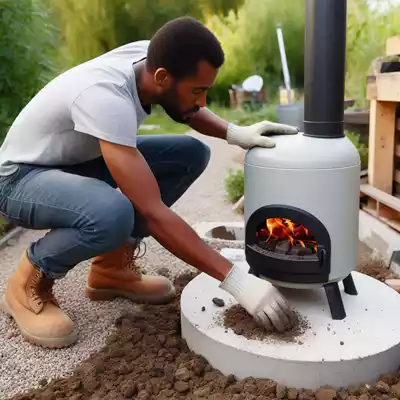 Cómo instalar una estufa de pellets de exterior