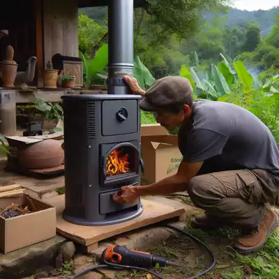 Cómo instalar una estufa de pellets de exterior