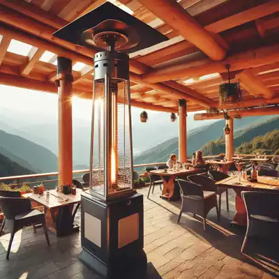 Estufas de exterior ecológicas y sostenibles para restaurantes