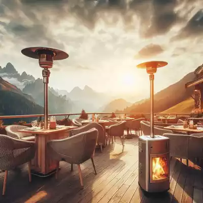 Estufas de exterior ecológicas y sostenibles para restaurantes