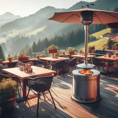 Estufas de exterior ecológicas y sostenibles para restaurantes