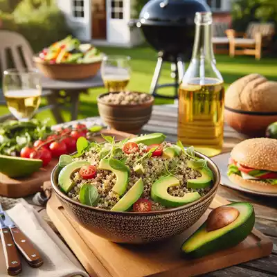 Ensalada de quinoa y aguacate
