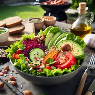ensaladas verdes para barbacoa