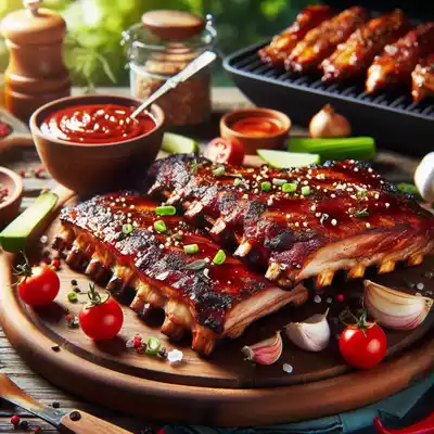 costillas de cerdo a la barbacoa