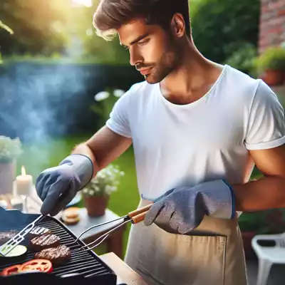 guantes para barbacoa