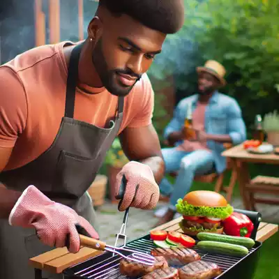 guantes para barbacoa